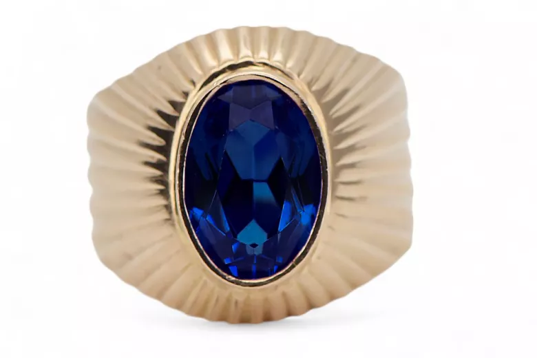 Ring Vintage Sapphire Original Vintage 14K Rose Gold vrc127r